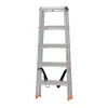 Krause Dopplo 120410 escalera de tijera de doble acceso, aluminio, 2 x 5 peldaños