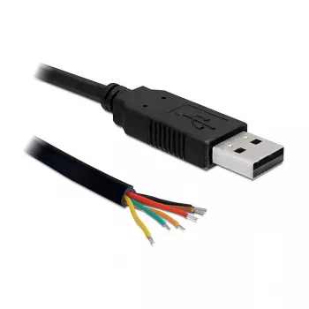 Cable USB DeLOCK USB2.0/TTL 6 1,8 m negro