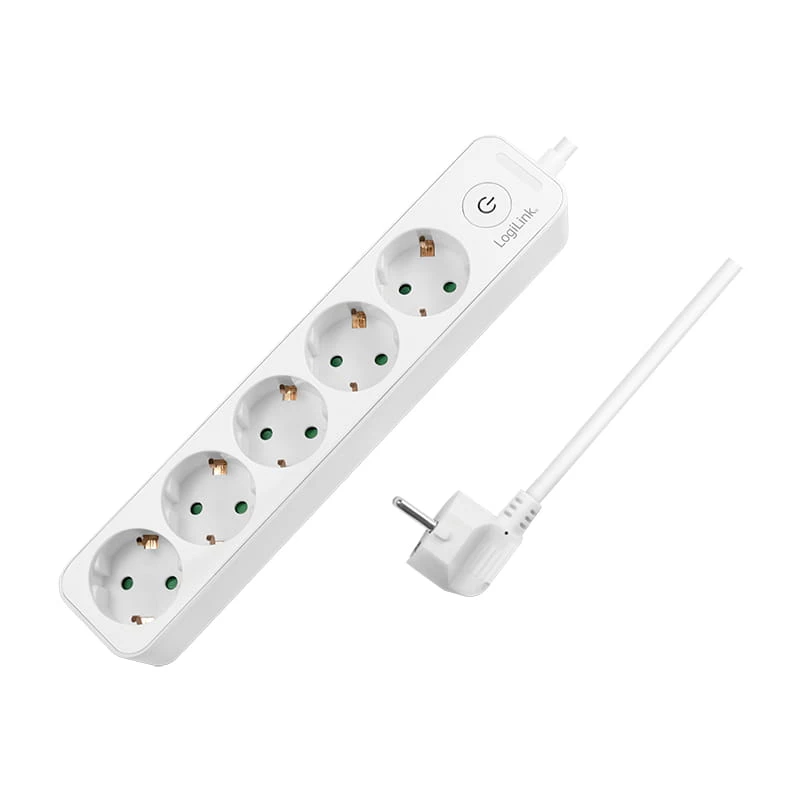 LogiLink LPS246. Longitud del cable: 1,5 m, Número de salidas AC: 5 salidas AC, Soporte de posicionamiento: Interior. Tensión de entrada AC: 250 V, Máx