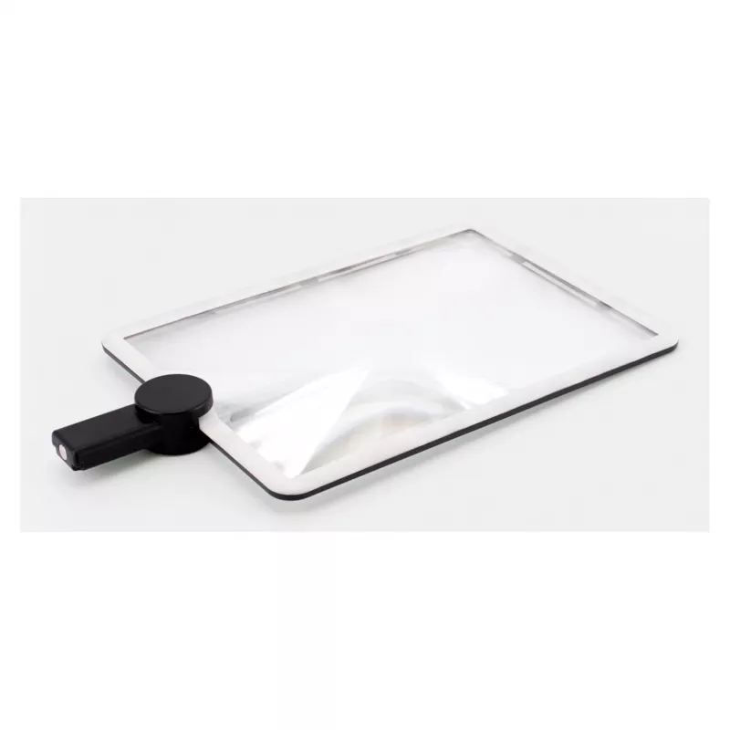 RealPower HL-1 Lupa de lectura LED rectangular, para llevar al cuello (506405)