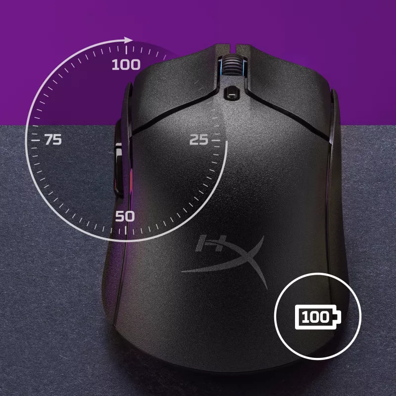 HyperX Pulsefire Haste 2 - Ratón gaming inalámbrico (Negro)