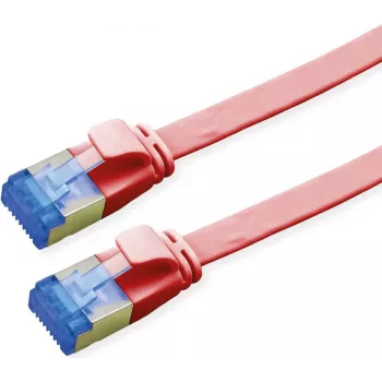 VALUE Cable de red Cat.6A (Clase EA) FTP, extraplano, rojo, 0,5 m (21.99.2120)