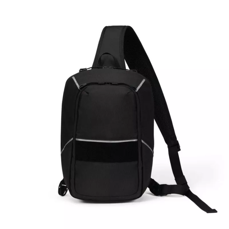DICOTA Reflective bolso bandolera para tablet de hasta 12,9 pulgadas, 600D RPET, negro
