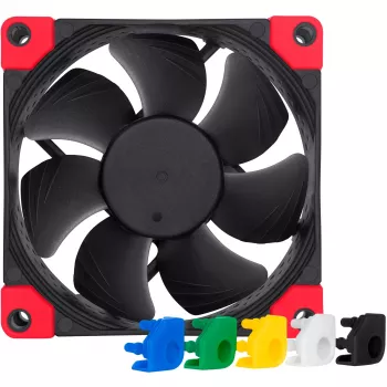 Ventilador de carcasa Noctua NF-A8 PWM CH.BK.S 80 mm, 4-Pin-PWM, 450–2200 U/min, 17,7 dB