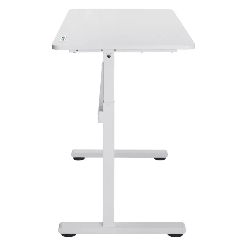 Escritorio Ergo Office regulable en altura manualmente, máx. 40 kg, altura máx. 117 cm, con tablero para trabajar de pie y sentado, ER-401 W