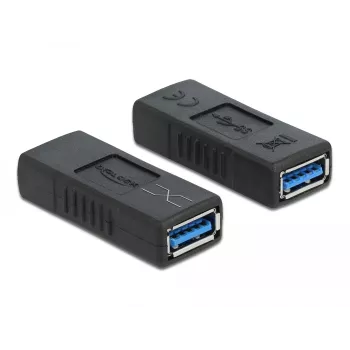 Adaptador USB 3.0 Type-A conector hembra a Type-A conector hembra cruzado DeLOCK 66641