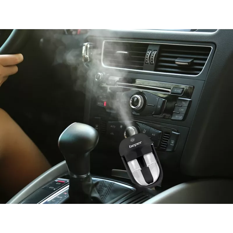 Beper P205DIF100 Difusor de aromas y humidificador para coche, 2 modos de nebulización