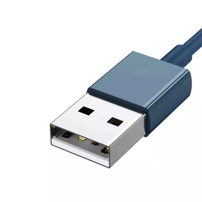 Cable USB 3en1 Baseus Superior Series, USB a Micro-USB / USB-C / Lightning, 3,5 A, 1,5 m (azul)