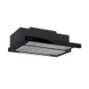 Campana extractora semintegrada (extraíble) CATA TFH 6830 GBK — 600 mm, 600 m³/h, negra, control táctil