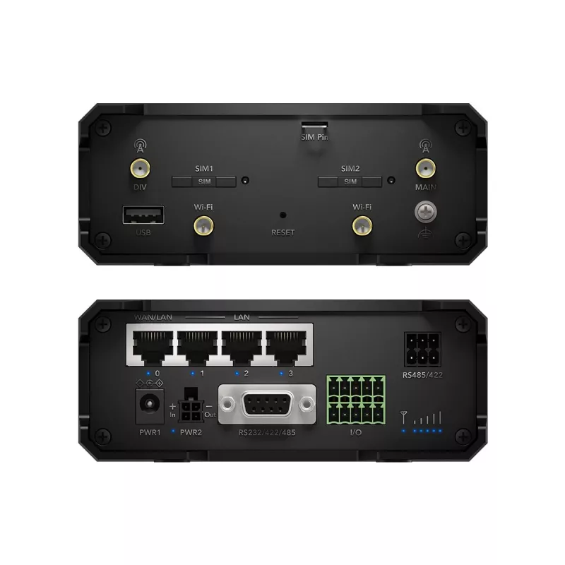 Cudy IR04_EU router industrial 4G LTE Cat4, Wi-Fi, 4x Gigabit Ethernet, 1x USB 2.0, PoE, negro