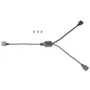 Cable divisor RGB EK Water Blocks Loop D-RGB 2-Way negro 5V