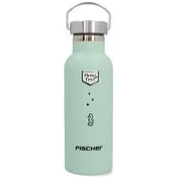 Botella de acero inoxidable FISCHER 50479 — ligera, verde