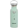 Botella de acero inoxidable FISCHER 50479 — ligera, verde