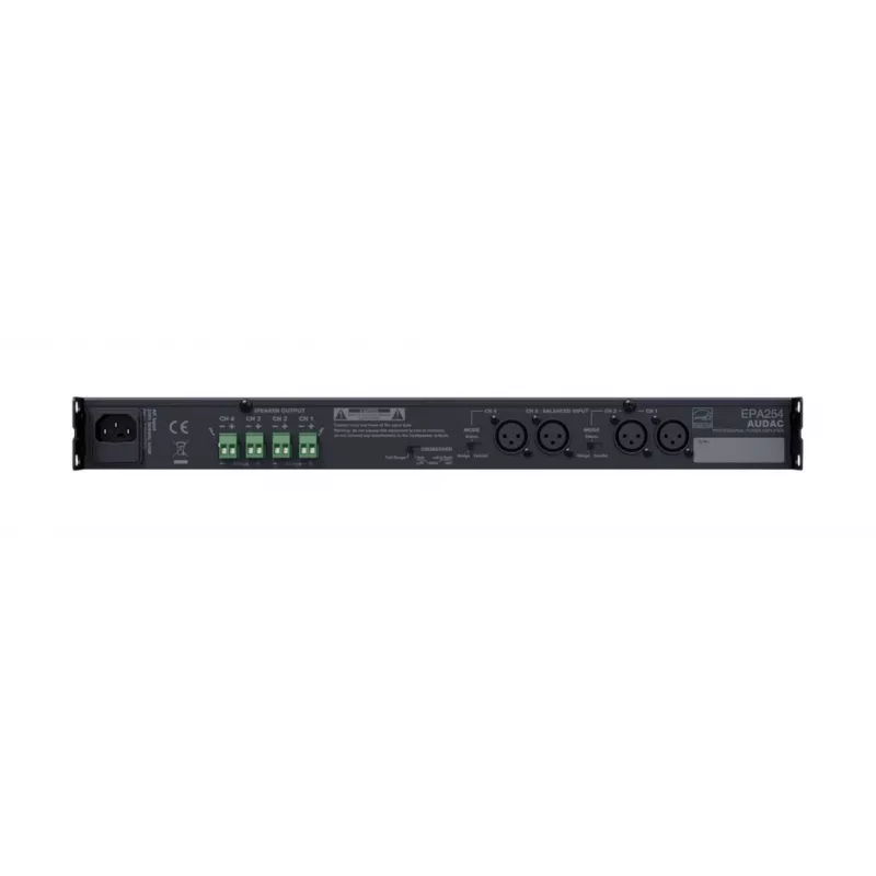 AUDAC EPA254 amplificador de audio, 4,0 canales, negro