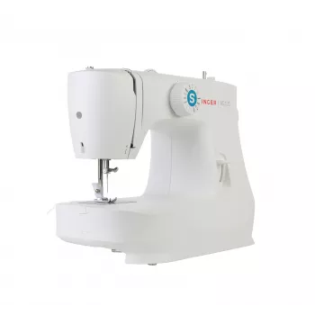 Máquina de coser semiautomática SINGER M2105 – 8 tipos de puntada, ojal en 4 pasos, brazo libre, eléctrica, blanca