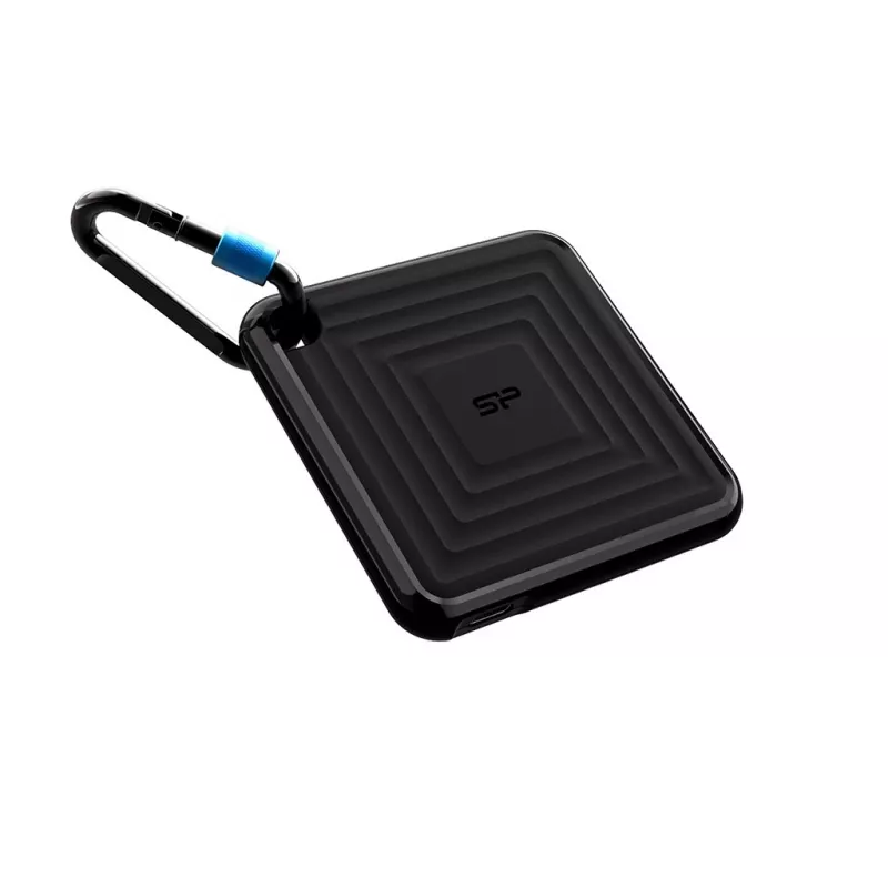 SILICON POWER PC60 - SSD - 1TB - externo (portátil) - USB 3.2 Gen 2 - AES de 256 bits - negro (SP010TBPSDPC60CK)