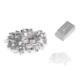 Conector modular CAT 6 Digitus para cable redondo con paso pasante 100…