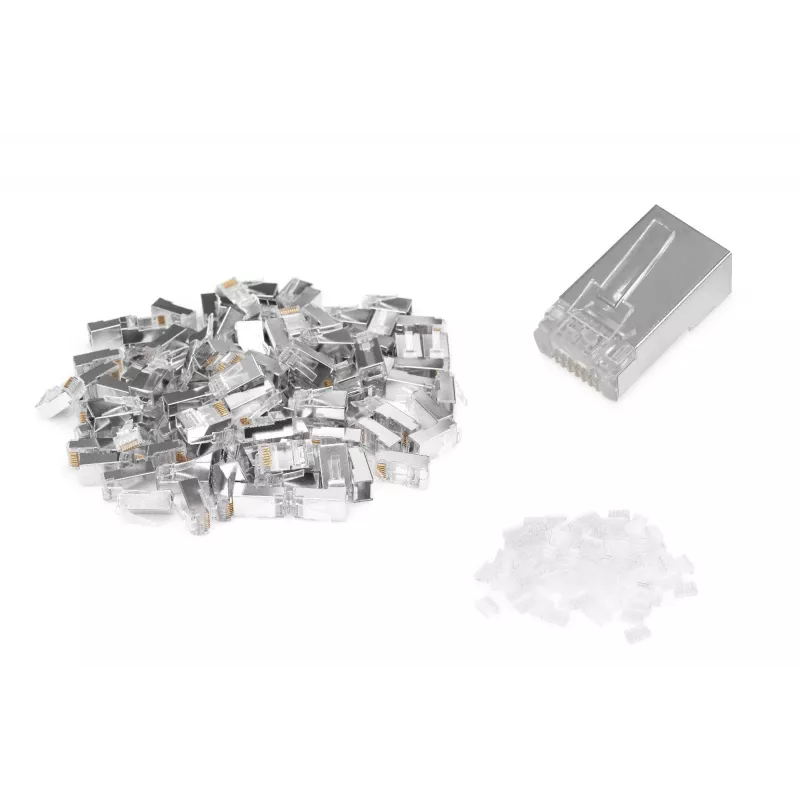 Conector modular CAT 6 Digitus para cable redondo con paso pasante 100…