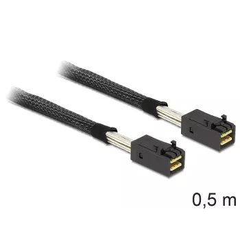 Delock – cable SAS interno – SAS 6Gbit/s – 4x Mini SAS HD (SFF-8643) a 4x Mini SAS HD (SFF-8643) – 50 cm – para ref.: 62703, 62704
