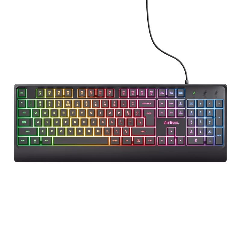 Trust GXT 792 QUADROX Teclado y ratón gaming USB QWERTY US English Negro