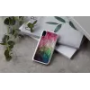 Funda para móvil iKins para iPhone XR – diseño de flores acuáticas, blanca