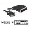 Adaptador de cable de vídeo DeLOCK 65028 SCART (21 pines) a VGA (D-Sub) 2 m