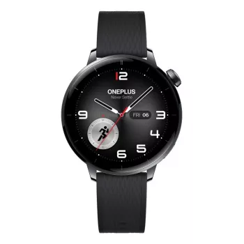 Smartwatch ONEPLUS Watch 3 43mm — 1,32 pulgadas AMOLED, Snapdragon W5, GPS, NFC, IP68, 5 ATM, 354 mAh, carcasa de acero inoxidable