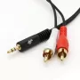 Cable TB mini jack de 3,5mm - 2x RCA M/M 1,5m (AKTBXAJ2RCA150B)