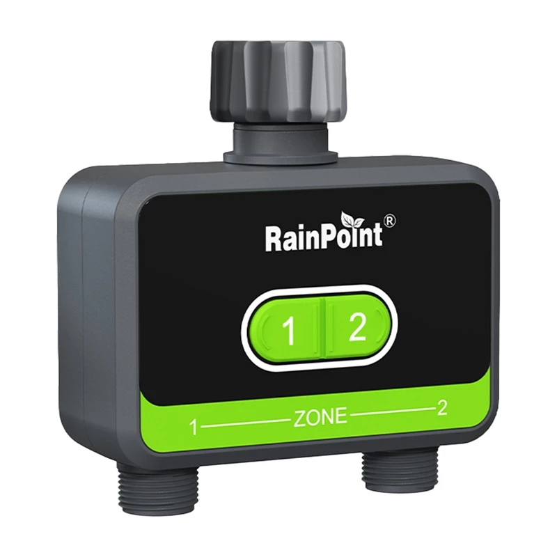 Control de riego RainPoint HTV210B 2 zonas con control por app (modelo HTV210B)
