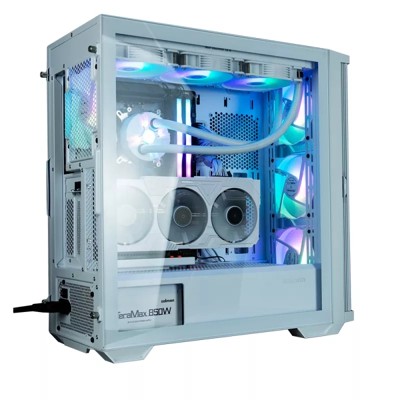 Zalman Z10 DUO ATX ZM-IF120 x4 blanco
