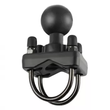 Base de rotula con doble abrazadera en U RAM Mounts para railes de 1,25