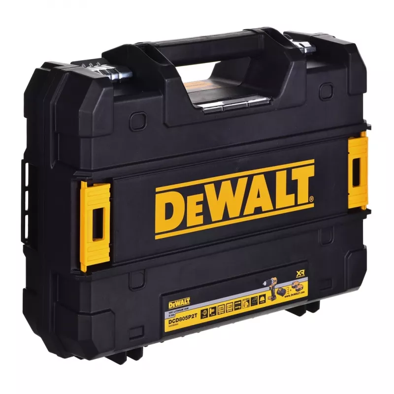 TALADRO ATORNILLADOR Dewalt DCD805P2T 18V 2X5,0AH BL Tstak