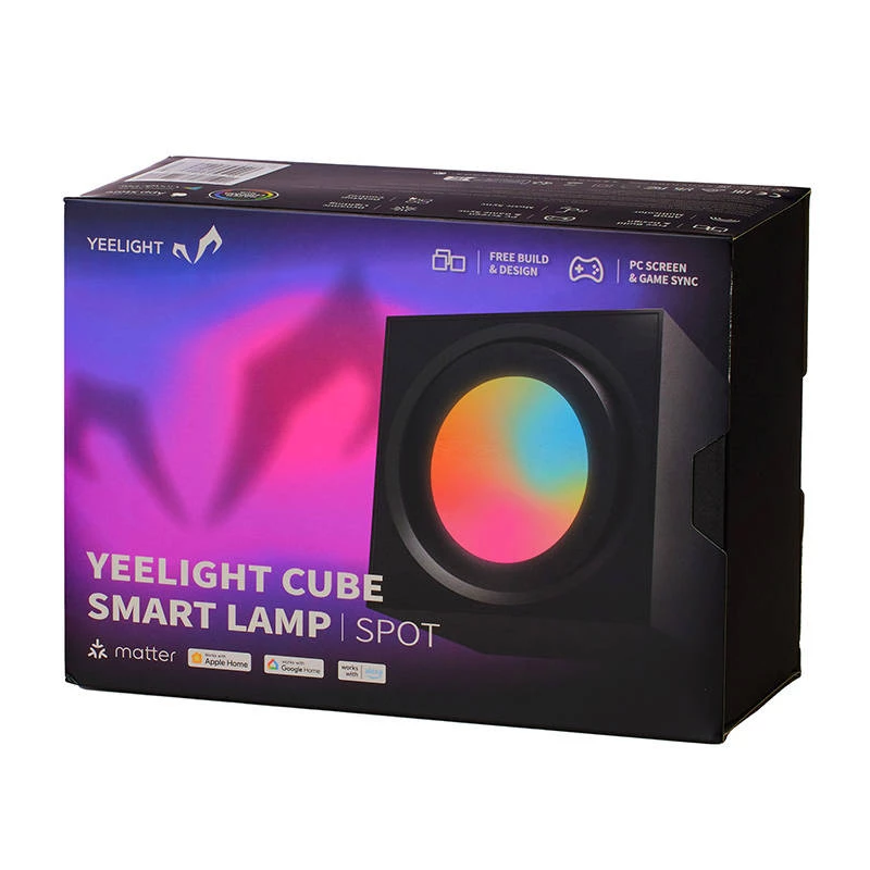 Panel de luz gaming YEELIGHT SMART CUBE LIGHT SPOT Base (YLFWD-0008) negro