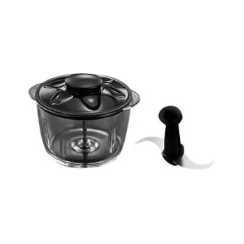 Picadora eléctrica Russell Hobbs 24660-56 — recipiente de vidrio 1 L, 200 W, rojo