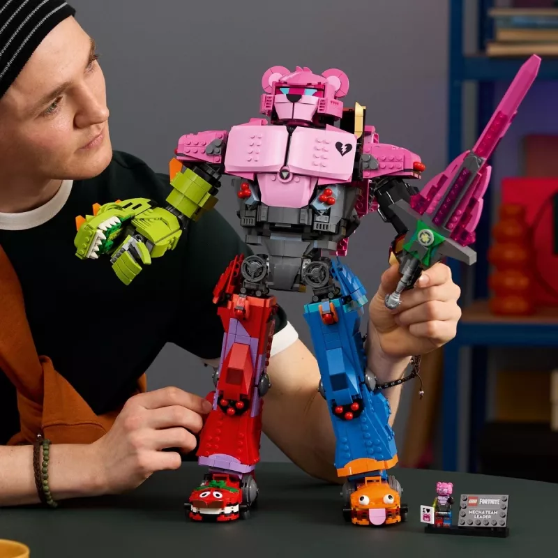 Set de construcción LEGO Team Leader Mechs 77078 — Fortnite, 2503 piezas, 1 minifigura, altura del mech 450 mm
