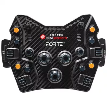 Button Box Asetek SimSports Forte GT — panel de control de carreras compacto con botones y diales configurables