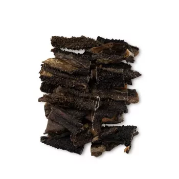 Snack para perros UNISZKI panza de ternera 500 g – snack monocomponente para higiene dental, sin cereales ni gluten