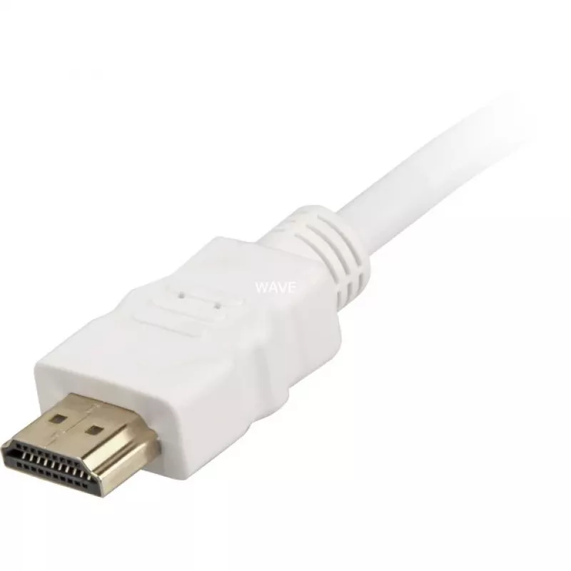 Cable HDMI High Speed con Ethernet blanco, 2 metros