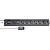 brennenstuhl Primera-Tec Comfort Switch Plus - protección contra sobretensiones - corriente alterna 250 V - 3500 vatios - tomas de salida: 7 - 2,0m - Alemania - negro