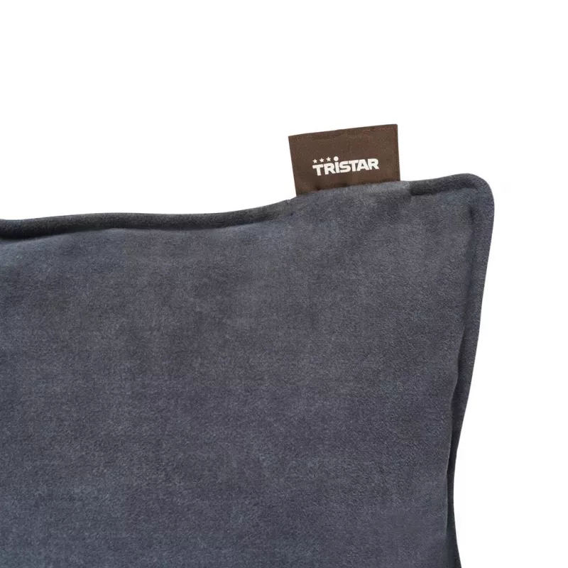 Almohadilla eléctrica inalámbrica Tristar BW-4799 — 3 niveles de calor, una persona, funda textil lavable, 10 W, gris