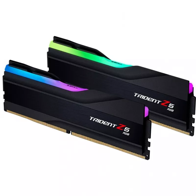 DIMM 64 GB DDR5-6000, memoria negra, F5-6000J2836G32GX2-TZ5RK, Trident Z5 RGB, INTEL XMP