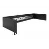 Delock 66884 Panel de carril DIN de 19 pulgadas, 2U, negro