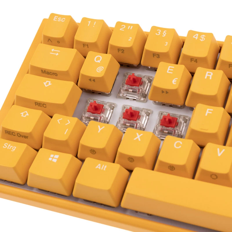 Teclado gaming Ducky One 3 SF amarillo USB mecánico RGB LED
