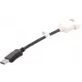 Cable DisplayPort a DVI-D DELL 023NVR 0,23 m negro blanco