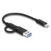 Lector de tarjetas DeLOCK USB Type-C CFexpress XQD aluminio gris 10000 Mbit/s