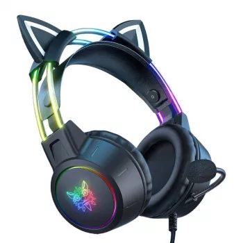 Auriculares Onikuma X15 PRO gaming gato negros