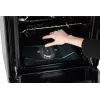 Cocina de gas MPM MPM-56-KGF-21/B — 4 fuegos acero inoxidable, horno 54 l, control por mandos