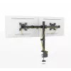 Soporte de mesa para doble monitor MONTIS Dual Monitor Mount Everest MT015, 13–27 pulgadas, 2 brazos, máx. 16 kg, VESA 75x75–100x100, negro