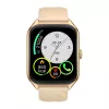 Smartwatch Zeblaze GTS 4 — 4,93 cm (1,94 inch) AMOLED 466×466 px, pantalla táctil, Wi‑Fi, caja de metal, correa de silicona beige