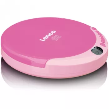 Reproductor de CD portátil Lenco CD-011 Rosa